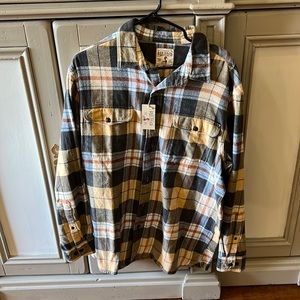 Red head button up flannel